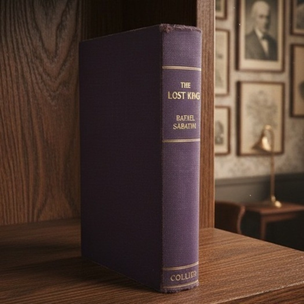 The Lost King Rafael Sabatini 1937 Hardcover P. F. Collier & Son Purple Vintage